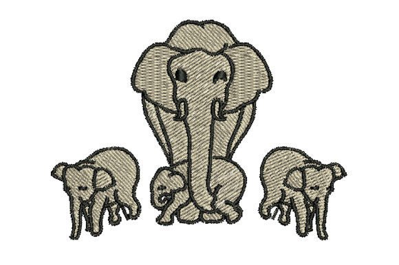 Review: Mother Elephant and Three Baby Elephants