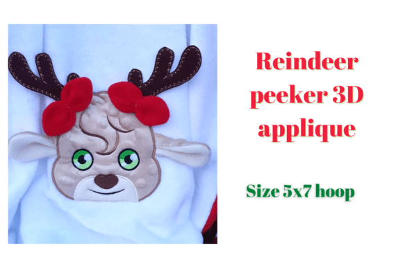 Review: Reindeer Peeker Applique ITH for Holiday Sales