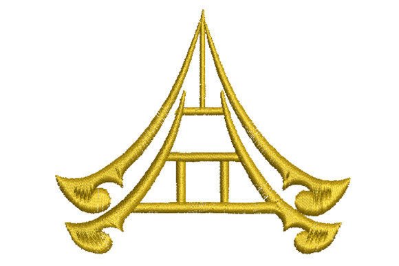 Review: Thai Style House Roof Embroidery Design